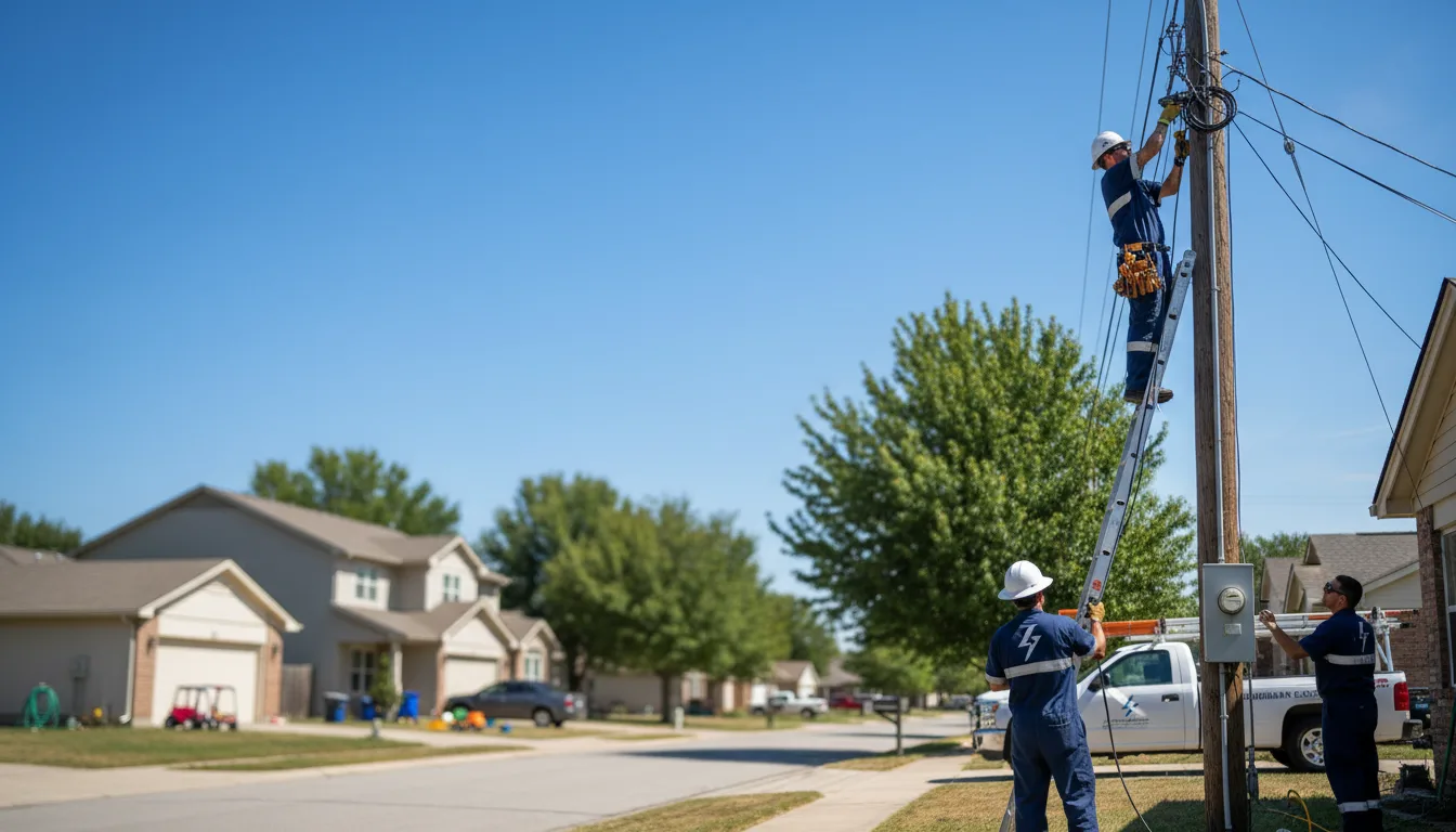 Residential electrician providing installation services in Midway, GA